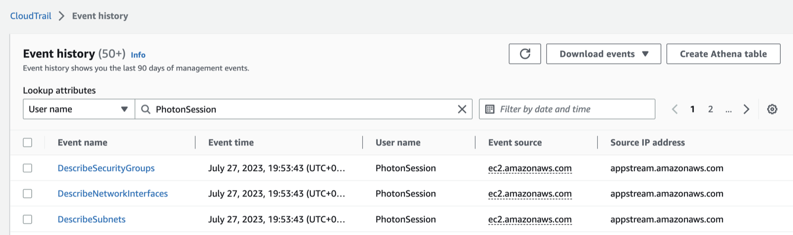 Cloudtrail logging userIP as appstream.amazonaws.com